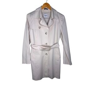 Cinzia Rocca Due Womens Belted Trench Coat Button Front Italian Jacket 12